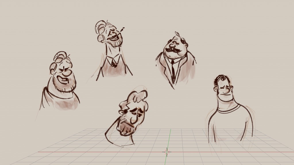 Grease Pencil v2 -Heads1- preview image 1